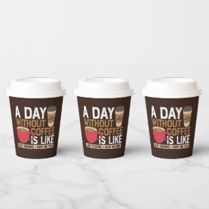 Vasos De Papel arte de palabras de café diverso
