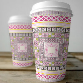 Vasos De Papel Arte étnico