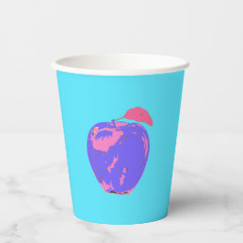 Vasos De Papel Arte pop de Apple morado