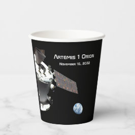 Vasos De Papel Artemis Orion Spacecraft Blue Marble