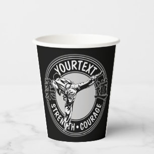 Vasos De Papel Artes marciales personalizadas JUDO Japan Combat S