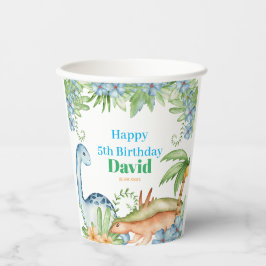 Vasos De Papel Artículos para fiestas de cumpleaños de Dinosauria