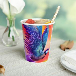 Vasos De Papel Artsy Bird