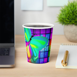 Vasos De Papel Artsy Butterfly