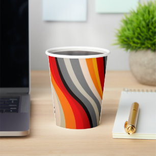 Vasos De Papel Artsy Striped
