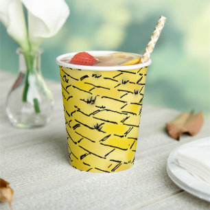 Vasos De Papel Asistente de cosecha de Oz Camino de ladrillo amar