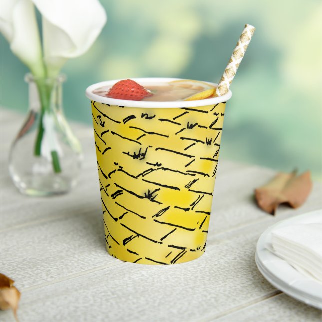 Vasos De Papel Asistente de cosecha de Oz Camino de ladrillo amar (in situ)