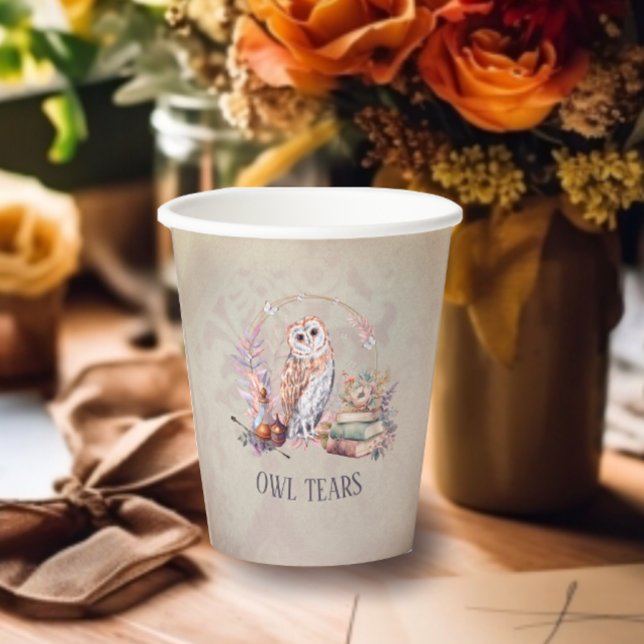 Vasos De Papel Asistente para Chica de Lágrimas de Lechuza Mágica (Subido por el creador)