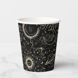 Vasos De Papel astrología mágica tarot patrón celestial
