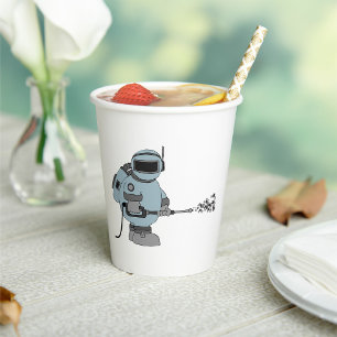 Vasos De Papel Astronauta de ciencia ficción Space Janitor Sprayi
