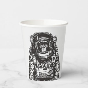 Vasos De Papel Astronauta de monos