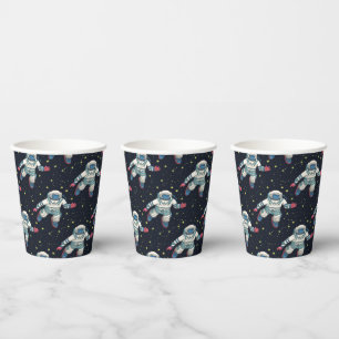 Vasos De Papel Astronauta espacial
