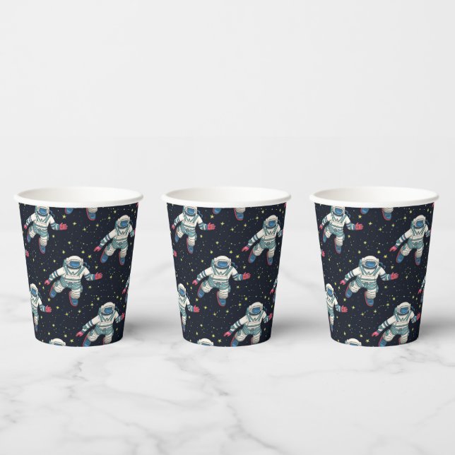 Vasos De Papel Astronauta espacial (Multi)