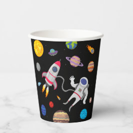 Vasos De Papel Astronauta espacial astronauta planetas espaciales