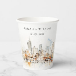 Vasos De Papel Atlanta Georgia Watercolor Landscape Wedding