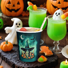 Vasos De Papel Attractive & Mystical Halloween Witch Conjures