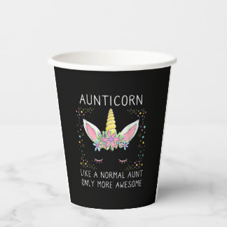 Vasos De Papel Aunticoran como una tía normal, sólo una diversión