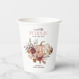 Vasos De Papel Autumn Blooms 'a little pumpkin' Baby Shower