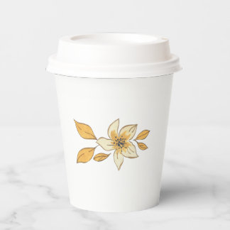 Vasos De Papel Autumn flower