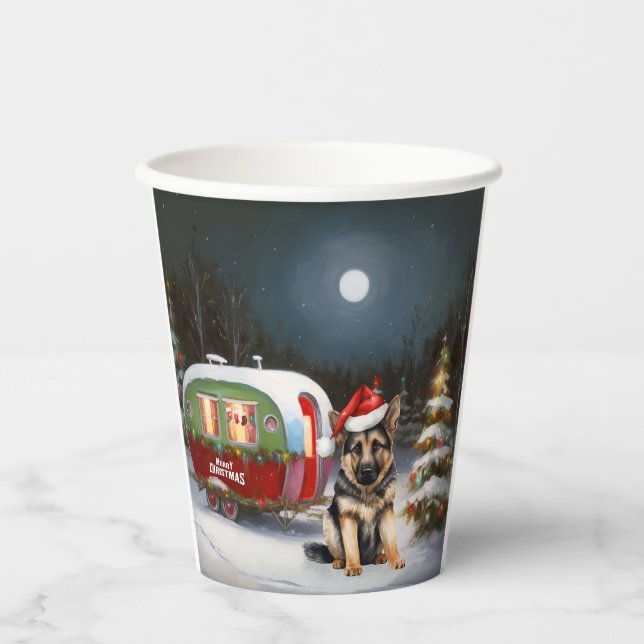 Vasos De Papel Aventura de Navidades de la Caravana de Pastor Ale (Anverso)