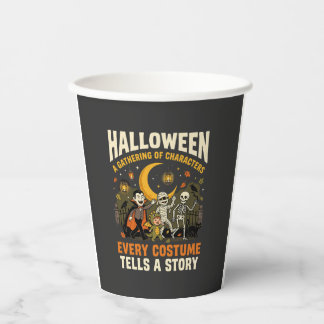 Vasos De Papel Aventura de Noche de Disfraces de Halloween