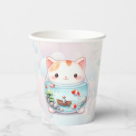 Vasos De Papel Aventura para gato sensacional