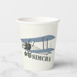 Vasos De Papel Avión Antiguo
