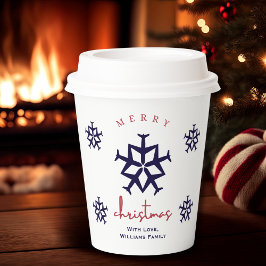 Vasos De Papel Avión de navidades Snowflake Aviación moderna