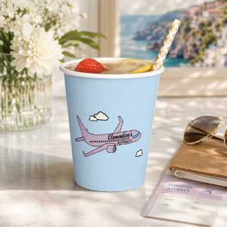 Vasos De Papel Avión personalizable