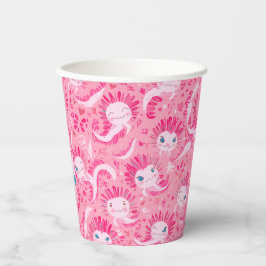 Vasos De Papel Axolotl birthday