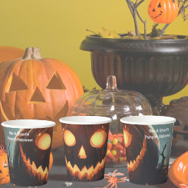 Vasos De Papel Ayudando a calabazas de papel de la fiesta de Hall
