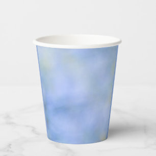Vasos De Papel Azul Amarillo Abstracto Palo Verde Colores de Prim