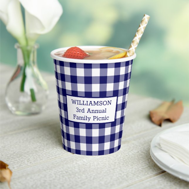 Vasos De Papel Azul Búfalo Blanco Comprobar tu familia de nombres (in situ)