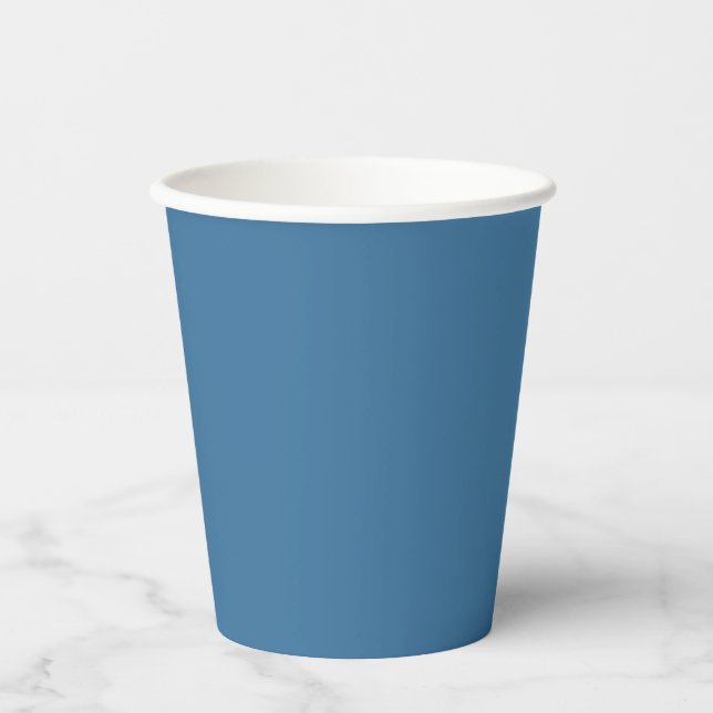 Vasos De Papel Azul calmo (Anverso)