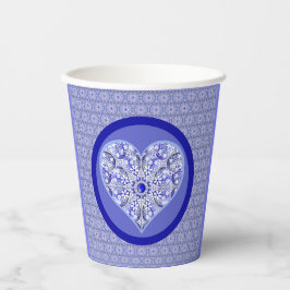 Vasos De Papel Azul de encaje cerámico de Grecia
