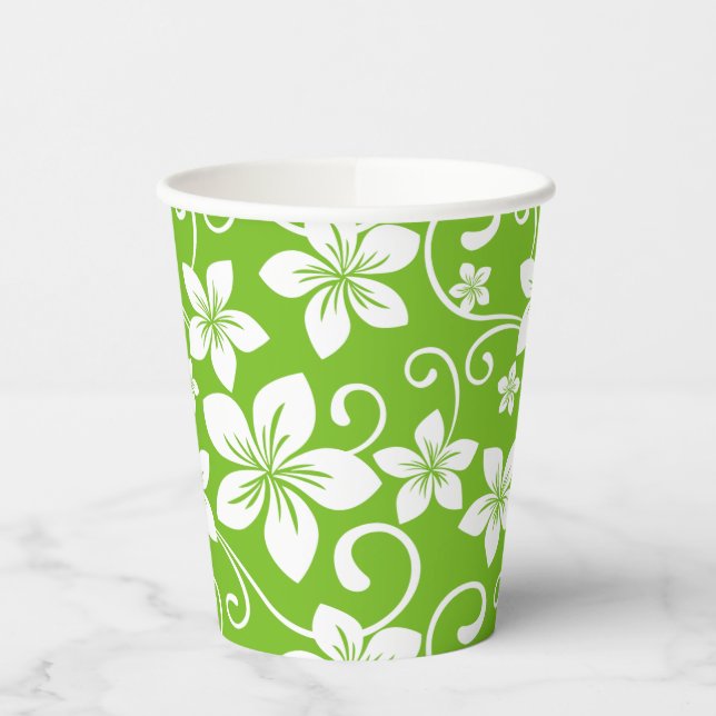 VASOS DE PAPEL AZUL HAWAI (LIMA) (Izquierda)