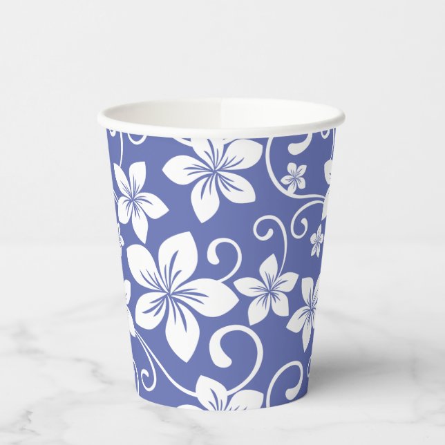 VASOS DE PAPEL AZUL HAWAII (PERIWINKLE) (Izquierda)