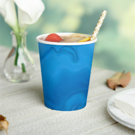 Vasos De Papel Azul lunar