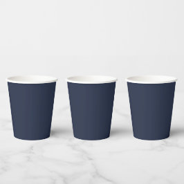 Vasos De Papel Azul marino
