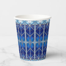 Vasos de Papel Azules Decorativos