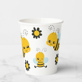 Vasos De Papel Baby Bee Baby Shower Fiesta
