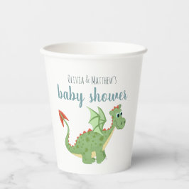 Vasos De Papel Baby Boy Cute Magic Dragon Baby Shower