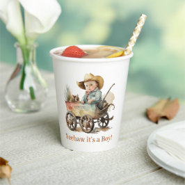 Vasos De Papel Baby Cowboy Baby Shower