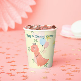 Vasos De Papel Baby Dino Birthday