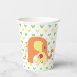 Vasos De Papel Baby Elephant Gender Neutral Baby Shower 