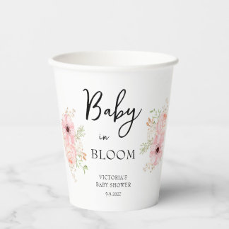 Vasos De Papel Baby in Bloom Baby Shower