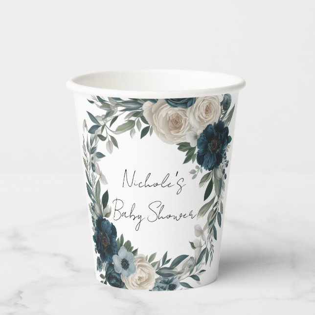 Vasos De Papel Baby In Bloom: Un Baby Shower inspirado en el jard (Anverso)