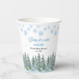 Vasos De Papel Baby It's Cold Outside Winter Baby Shower