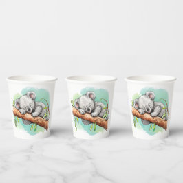 Vasos De Papel Baby Koala Baby Schouwer Cubos de papel