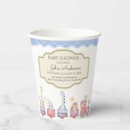 VASOS DE PAPEL BABY SHOWER